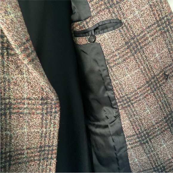 Theory Wool Plaid Essential Coat Size M - Picture 8 of 9